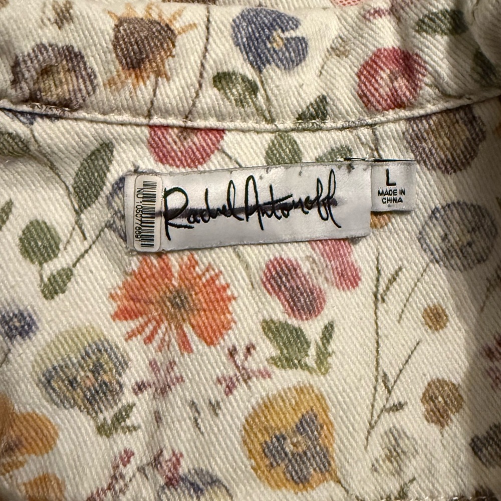 Rachel Antonoff Matthew Pressed Flowers Button Up Jumpsuit L - Picture 15 of 15